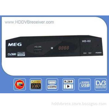 MEG HD DVB T2 Terrestrial Receiver H.264 With ,  USB ,  HDM